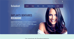 Desktop Screenshot of implantdentaireroumanie.com