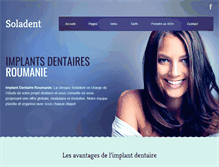 Tablet Screenshot of implantdentaireroumanie.com